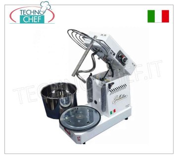 Famag GRILLETTA - Amasadora de espiral de 5 kg (bol de 8 lt), 10 velocidades, dimensiones 475x260x390h