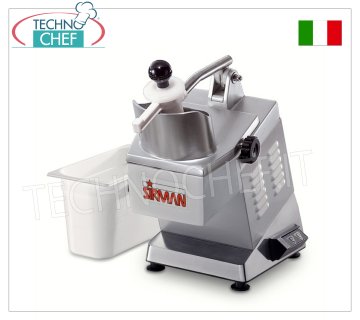 Sirman - Cortador de Verduras Eléctrico Profesional de Mesa, Tapa de Aluminio, mod.TM-ALL