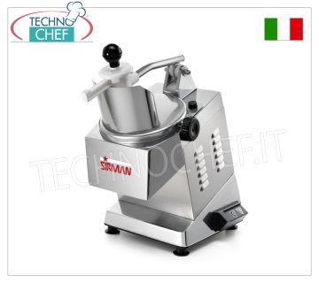 Sirman - Cortador de mesa eléctrico profesional, tapa de acero inoxidable, mod.TM-INOX