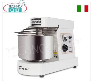Amasadora de espiral de 6 kg (bol de 7 lt), velocidad variable, dimensiones 260x540x390h mm