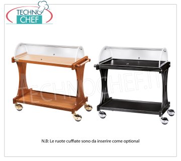 Carritos de madera para postres y quesos