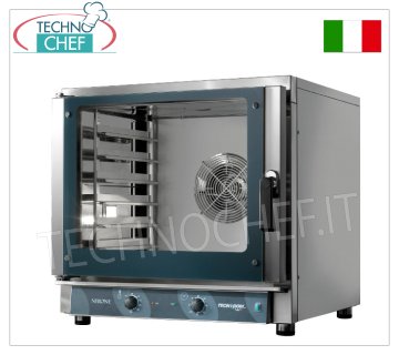 TECNODOM - Horno Eléctrico de Convección para 6 Bandejas GN 1/1 o 60x40 cm, dim.mm.840x920x835h