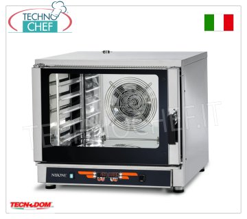 TECNODOM - Horno Eléctrico Convección-Vapor, 5 Bandejas GN 1/1 o 60x40 cm, dim.mm 840x920x755h