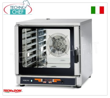 TECNODOM - Horno Eléctrico de Convección-Vapor, 6 Bandejas GN 1/1 o 60x40 cm, dim.mm 840x920x835h