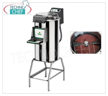 FIMAR - Technochef, Pelador de patatas profesional con soporte, capacidad de carga 18 kg, Mod. PPF/18