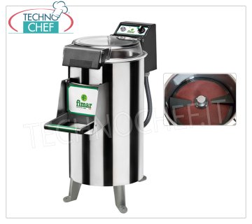 FIMAR - Technochef, Pelador de patatas profesional, capacidad de carga 25 kg, Mod.PPN/25