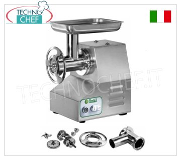 Fimar - Picadora de Carne Tipo 22, Profesional con Grupo de Molienda de ALUMINIO - Totalmente DESMONTABLE