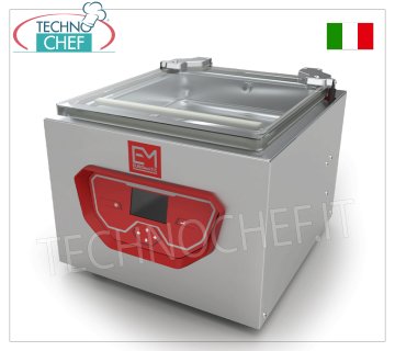 Máquina de envasado al vacío profesional de campana, cámara cm 52x52x22h, barra de soldadura 50 cm, bomba de vacío 20 mc/h