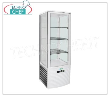 Technochef - Vitrina refrigerada para bebidas, 1 puerta, ventilada, temp. +2°/+8°C, lt.235, clase C, mod. LSC235