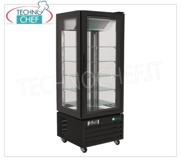 Vitrina refrigerada, 4 lados de exposición, ventilada, temp.+2°/+8°C, lt.431, Clase C