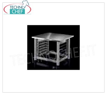 Soporte para hornos NERONE MID, con 6 pares de guías para rejillas y bandejas GN 1/1 y 600x400mm, dim.mm 840x770x610
