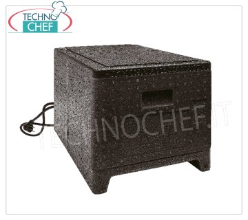 CONTENEDOR ISOTÉRMICO en POLIPROPILENO para RECIPIENTES GN 1/1 con TOMA DE CORRIENTE