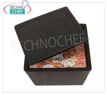 Contenedor isotérmico de polipropileno PIZZABOX, dim.mm.420x420x345h