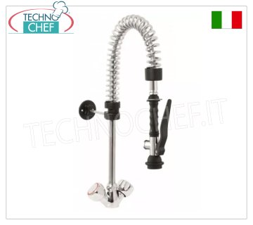 Grifo mezclador monomando con manetas redondas, versión mini, longitud de tubo 351 mm