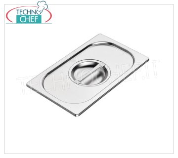 Tapa de acero inoxidable 18/10 con asa para recipiente GN 1/4