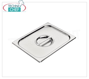 Tapa de acero inoxidable 18/10 con asa para recipiente GN 1/2