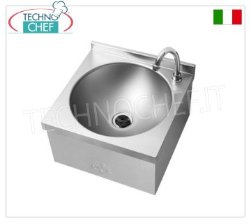 Lavabo de rodilla con grifo temporizado, dim.mm 300x315h