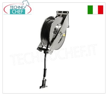 Gruppo di lavaggio con avvolgitubo inox e pistola Nito