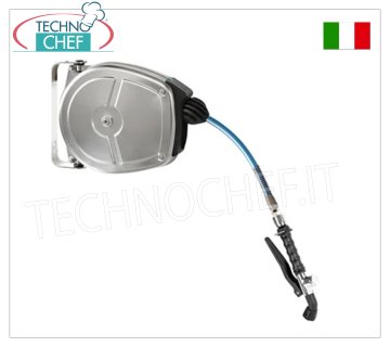 Carrete de manguera de agua ajustable montado en la pared con rebobinado automático