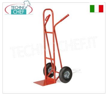 Carro portacajas rojo, carga máxima 200 kg