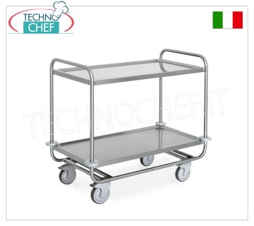 Carros de servicio para transporte PESADO, 2 estantes impresos SOLDADOS, capacidad de carga máxima 200 kg