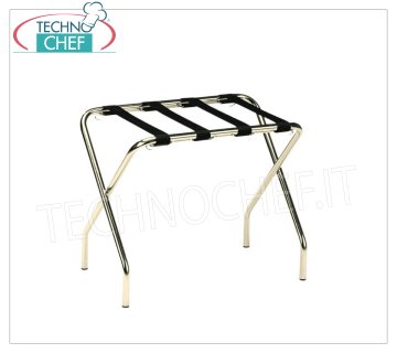 Portaequipajes con estructura plegable en tubo de acero latonado, sin borde, dim.mm 560x400x620h