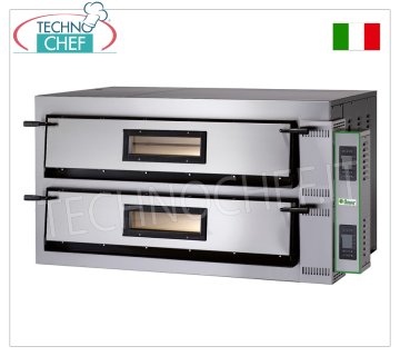 FIMAR - Horno eléctrico de pizza para 9+9 pizzas de 35cm, 2 cámaras independientes de 108x108cm,