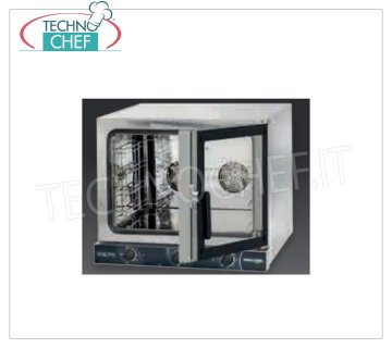 TECNODOM - Horno Eléctrico de Convección con GRILL, para 4 bandejas GN1/1 (325x530 mm), dim. mm. 686x660x580h
