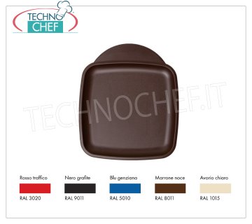 Mini bandeja cuadrada de polipropileno apto para uso alimentario, Designer Collection
