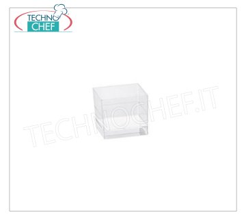 VASO, Línea Finger Food, monodosis en poliestireno transparente, CC.60