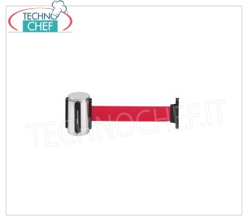 Sistema murale inox, nastro blu