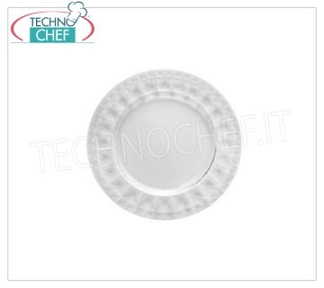 PLATO DE CRISTAL CARRE', Diámetro cm.32, Marca F&D