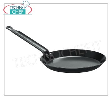 Paderno - Sartenes 1 Mango para Crepes en hierro, Profesional para Inducción Bandeja de crepe de hierro con 1 asa, diam. 20 cm de alto 2 cm