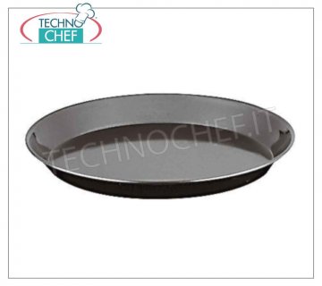 Molde para pizza redondo de chapa metálica azul resistente,