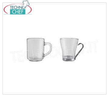 Café de cristal - tazas de capuchino