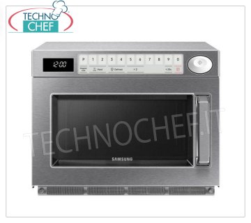 SAMSUNG - Horno Microondas Profesional, Controles Digitales, Potencia 1850 W, Cámara GN 2/3 cm 37x37, mod.CM1929-UR Microondas profesional SAMSUNG, CONTROLES DIGITALES con 50 programas, cámara mm.370x370x190h apta para bandejas GN 2/3, potencia 1,85 kW, 2 magnetrones de 925 W, V.230/1, kW.3.2, peso 32 Kg, dim. mm.464x557x368h