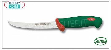 Sanelli - Cuchillo deshuesador curvo 16 cm - Línea profesional PREMANA - 109616 Cuchillo HUESO CURVO, línea PREMANA Professional SANELLI, largo mm. 160