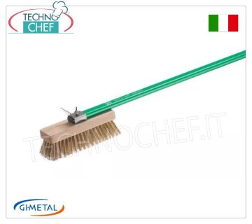 Gi.Metal - Cepillo Orientable Sin Gluten con Cerdas de Latón - mod.AC-SPGF