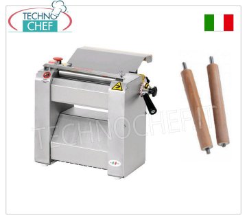 Máquina para pasta de sobremesa ROGA con rodillos de 25 cm de largo, profesional, Mod.SF250