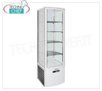 Technochef - Vitrina refrigerada para bebidas, 1 puerta, ventilada, temp. +2°/+8°C, 280 l, clase C, Mod. G-LSC280