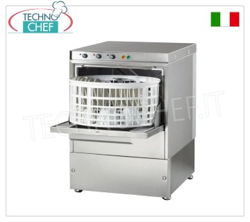 Lavavasos electromecánico, cesta redonda ⌀ 36 cm, altura máxima útil de lavado 180 mm