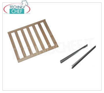 Forcar - REJILLA DE MADERA CORREDERA + PAR DE GUÍAS, Mod.BJ21W