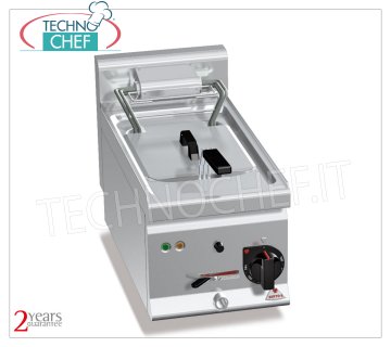 Technochef - FREIDORA ELÉCTRICA DE SOBREMESA, 1 CUBA de lt.10, Mod.E6F10-3B FREIDORA ELÉCTRICA DE SOBREMESA, BERTOS, Línea PLUS 600, Serie FAST FRY, 1 TANQUE de lt.10, V.400/3+N, Kw.6,00, Peso 16 Kg, dim.mm.300x600x290h