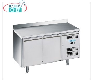 Forcold - Frigorífico Frigorífico, Temp. -2°/+8°C, 2 Puertas y Salpicadero, con Monobloc, Sistema Enchufable, Clase D, 282 Lts., Mod.M-GN2200TN-FC Mesa Frigorífica, 2 Puertas y Salpicadero, con Monobloc, Sistema Enchufable, capacidad 282 litros, temperatura -2°/+8°C, refrigeración ventilada, Gastronorm 1/1, ECOLÓGICO en Clase C, Gas R600a, V.230/ 1, Kw.0,275, Peso 88 Kg, dim.mm.1360x700x950h