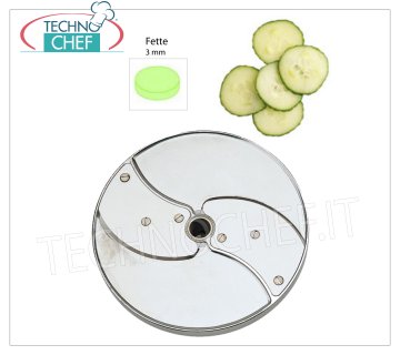 Disco Cortador de Verduras para Lonchas de 3 mm Disco para cortar lonchas de 3 mm de espesor