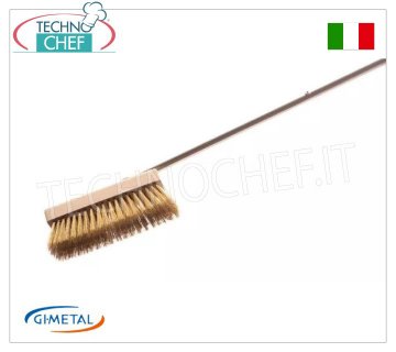 Gi-Metal - Cepillo con Cerdas de Latón y Mango de Acero Inoxidable - mod.ACF-SP