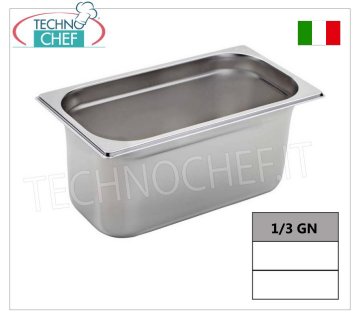 Cacerolas Gastronorm GN 1/3 en acero inoxidable, dim.325x175mm