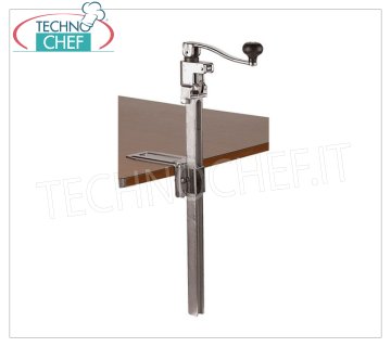 Abrelatas manual de sobremesa con varilla de 56 cm de largo - para tarros con una altura máxima de 40 cm