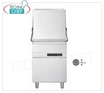 Lavavajillas Electrónico de Capota, Cesto 50x50 cm, Doble Dosificador, Altura Máxima Útil 42 cm, Multipotencia Trifásica
