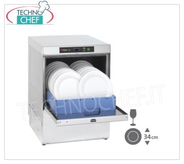 Lavavajillas electrónico bajo encimera, cesta cuadrada de 50x50 cm, dispensador doble, monofásico